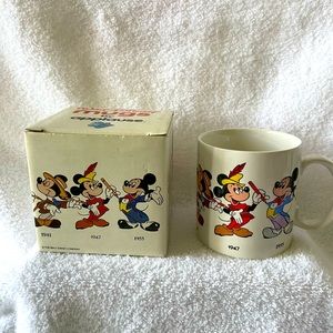 Mickey Mouse Mug through the years. Walt Disney mugs by Applause New, wraparound